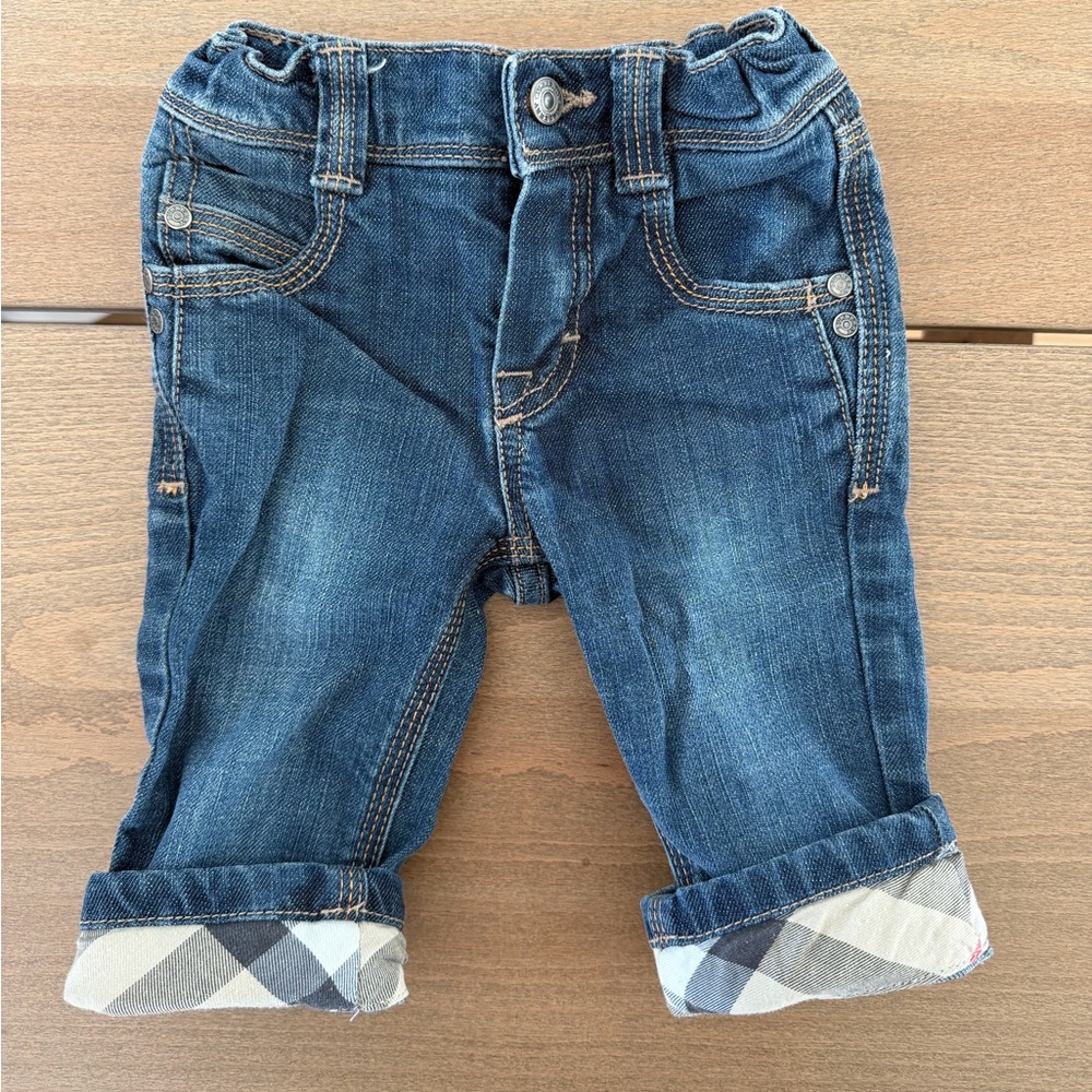 BURBERRY Denim Blue Baby Jeans